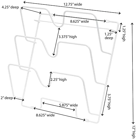 יסודות משק הבית 1228-1 מארגן ארון הרכבה על דלת כפול סל | תושבים על דלתות ארונות מוצקות או קיר